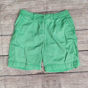 LL Bean Womens Green Shorts Size 6 Regular